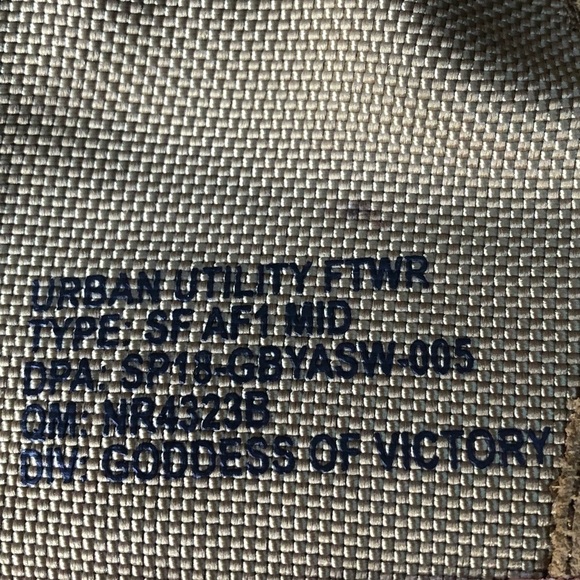 Nike Air SF AF1 MID Urban Utility FTWR Goddess of Victory Green Size 5Y - Picture 8 of 13